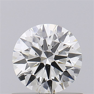 Picture of Natural Diamond 0.57 Carats, Round with Excellent Cut, J Color, VVS1 Clarity and Certified by GIA