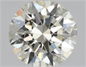 Natural Diamond 0.70 Carats, Round with Excellent Cut, K Color, SI1 Clarity and Certified by GIA