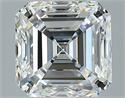 Natural Diamond 3.01 Carats, Asscher with  Cut, H Color, VVS2 Clarity and Certified by GIA