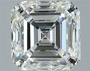 Picture of Natural Diamond 3.01 Carats, Asscher with  Cut, H Color, VVS2 Clarity and Certified by GIA