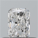 Natural Diamond 0.30 Carats, Radiant with  Cut, E Color, VVS2 Clarity and Certified by GIA