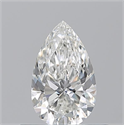 Natural Diamond 0.51 Carats, Pear with  Cut, G Color, VS2 Clarity and Certified by GIA