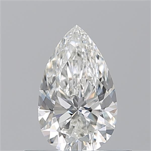 Picture of Natural Diamond 0.51 Carats, Pear with  Cut, G Color, VS2 Clarity and Certified by GIA