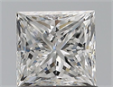 Diamante Natural 1.00 quilates, Princesa , Color F, claridad VS1 y certificado GIA