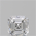 Natural Diamond 0.93 Carats, Asscher with  Cut, E Color, VS2 Clarity and Certified by GIA