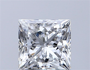 Picture of Natural Diamond 1.00 Carats, Princess with  Cut, D Color, SI2 Clarity and Certified by GIA
