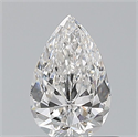 Natural Diamond 0.61 Carats, Pear with  Cut, F Color, VS2 Clarity and Certified by GIA