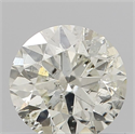 Natural Diamond 0.41 Carats, Round with Excellent Cut, L Color, SI2 Clarity and Certified by IGI