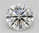 Del inventario de diamantes de laboratorio, 2.07 quilates, Redondo , Color D, claridad FL y certificado IGI