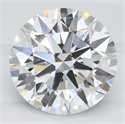 Lab Grown Diamond 2.65 Carats, Round with Ideal Cut, D Color, IF Clarity and Certified by IGI