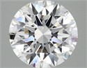 Lab Grown Diamond 2.52 Carats, Round with Ideal Cut, E Color, VVS2 Clarity and Certified by IGI