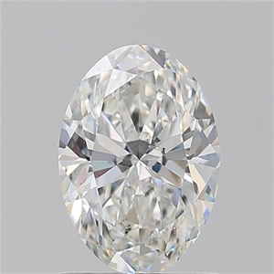 Foto Diamante Natural 1.22 quilates, Ovalado , Color H, claridad SI1 y certificado GIA de