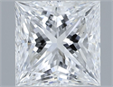 Natural Diamond 1.10 Carats, Princess with  Cut, D Color, SI2 Clarity and Certified by GIA