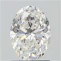 Natural Diamond 1.20 Carats, Oval with  Cut, F Color, SI1 Clarity and Certified by GIA