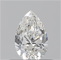 Diamante Natural 0.50 quilates, De pera , Color H, claridad VVS2 y certificado GIA