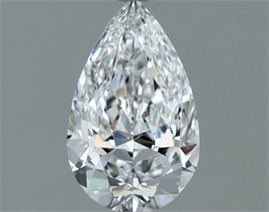 Picture of Natural Diamond 0.52 Carats, Pear with  Cut, E Color, VVS2 Clarity and Certified by GIA