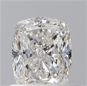 Natural Diamond 0.71 Carats, Cushion with  Cut, F Color, SI1 Clarity and Certified by GIA