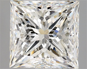 Picture of Natural Diamond 3.01 Carats, Princess with  Cut, I Color, VS2 Clarity and Certified by GIA