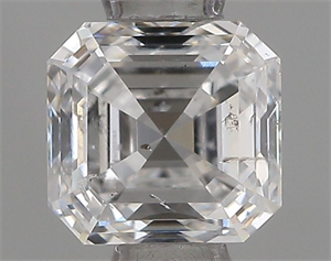 Picture of Natural Diamond 0.51 Carats, Asscher with  Cut, E Color, SI2 Clarity and Certified by IGI