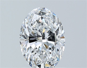 Picture of Natural Diamond 1.01 Carats, Oval with  Cut, D Color, SI2 Clarity and Certified by GIA