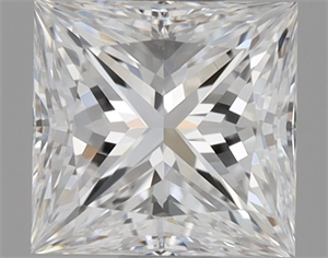 Foto Diamante Natural 0.57 quilates, Princesa , Color D, claridad VS1 y certificado GIA de