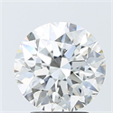 Lab Grown Diamond 3.01 Carats, Round with Ideal Cut, F Color, VS1 Clarity and Certified by IGI