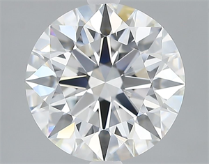 Picture of Lab Grown Diamond 2.79 Carats, Round with Ideal Cut, F Color, IF Clarity and Certified by IGI
