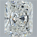 Natural Diamond 4.30 Carats, Radiant with  Cut, H Color, SI1 Clarity and Certified by GIA