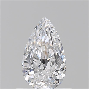 Picture of Natural Diamond 0.50 Carats, Pear with  Cut, D Color, VS2 Clarity and Certified by GIA