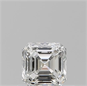Natural Diamond 0.51 Carats, Asscher with  Cut, H Color, VS2 Clarity and Certified by GIA