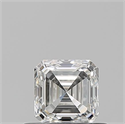 Diamante Natural 0.54 quilates, Asscher , Color G, claridad VS2 y certificado GIA