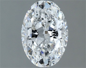 Picture of Natural Diamond 0.90 Carats, Oval with  Cut, E Color, I1 Clarity and Certified by GIA
