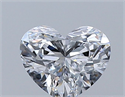 Natural Diamond 0.36 Carats, Heart with  Cut, D Color, VVS1 Clarity and Certified by GIA