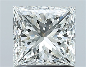 Picture of Natural Diamond 1.05 Carats, Princess with  Cut, I Color, VVS2 Clarity and Certified by GIA