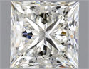 Natural Diamond 1.02 Carats, Princess with  Cut, J Color, VS2 Clarity and Certified by GIA