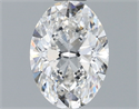 Natural Diamond 1.30 Carats, Oval with  Cut, G Color, SI1 Clarity and Certified by GIA