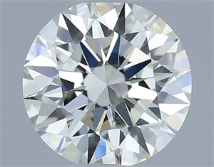 Picture of Natural Diamond 0.49 Carats, Round with Excellent Cut, I Color, VVS2 Clarity and Certified by IGI