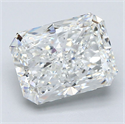 Natural Diamond 3.52 Carats, Radiant with  Cut, G Color, SI1 Clarity and Certified by GIA