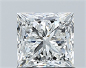 Natural Diamond 1.01 Carats, Princess with  Cut, F Color, VS2 Clarity and Certified by GIA