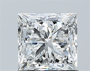 Picture of Natural Diamond 1.01 Carats, Princess with  Cut, F Color, VS2 Clarity and Certified by GIA