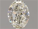 Natural Diamond 0.70 Carats, Oval with  Cut, J Color, VVS2 Clarity and Certified by GIA