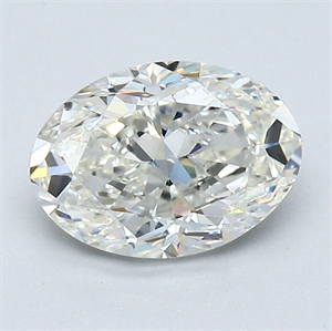 Picture of Natural Diamond 1.30 Carats, Oval with  Cut, I Color, VVS2 Clarity and Certified by GIA