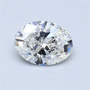 Foto Diamante Natural 0.58 quilates, Ovalado , Color E, claridad SI1 y certificado GIA de