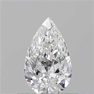 Picture of Natural Diamond 0.50 Carats, Pear with  Cut, E Color, VS2 Clarity and Certified by GIA