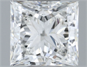 Natural Diamond 0.50 Carats, Princess with  Cut, H Color, VS1 Clarity and Certified by GIA