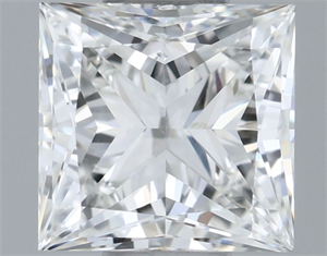Picture of Natural Diamond 0.50 Carats, Princess with  Cut, H Color, VS1 Clarity and Certified by GIA