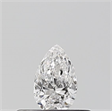Natural Diamond 0.19 Carats, Pear with  Cut, E Color, VVS2 Clarity and Certified by GIA