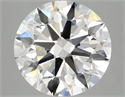 Lab Grown Diamond 5.00 Carats, Round with Excellent Cut, G Color, VVS2 Clarity and Certified by IGI
