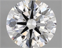 Lab Grown Diamond 2.80 Carats, Round with Ideal Cut, D Color, VVS2 Clarity and Certified by IGI