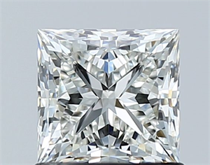 Picture of Natural Diamond 1.03 Carats, Princess with  Cut, I Color, FL Clarity and Certified by GIA